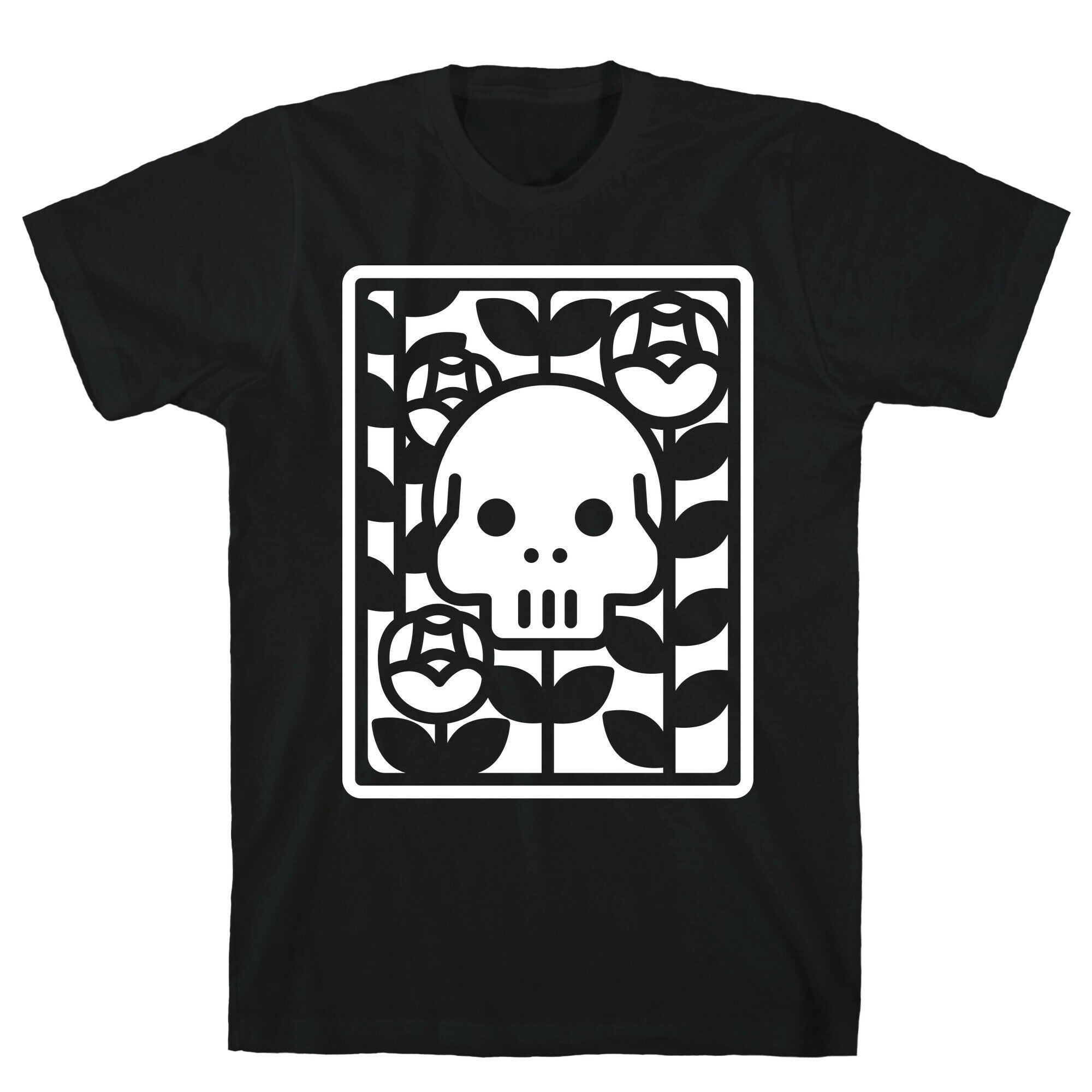 Flower Skull White T-Shirt